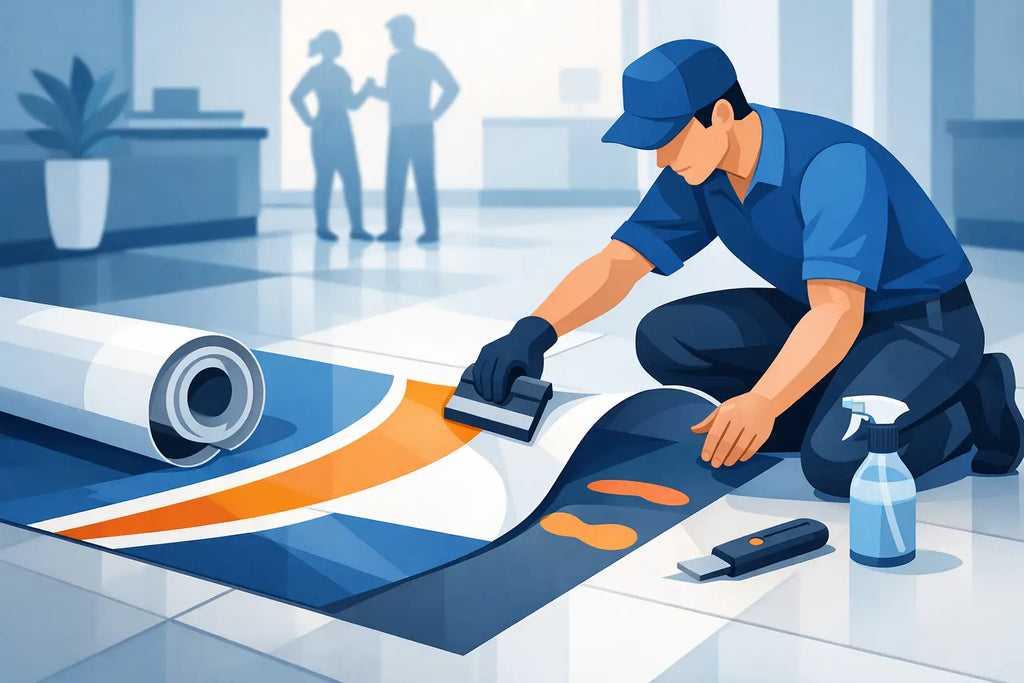 How to Apply Floor Graphics That Stay Put